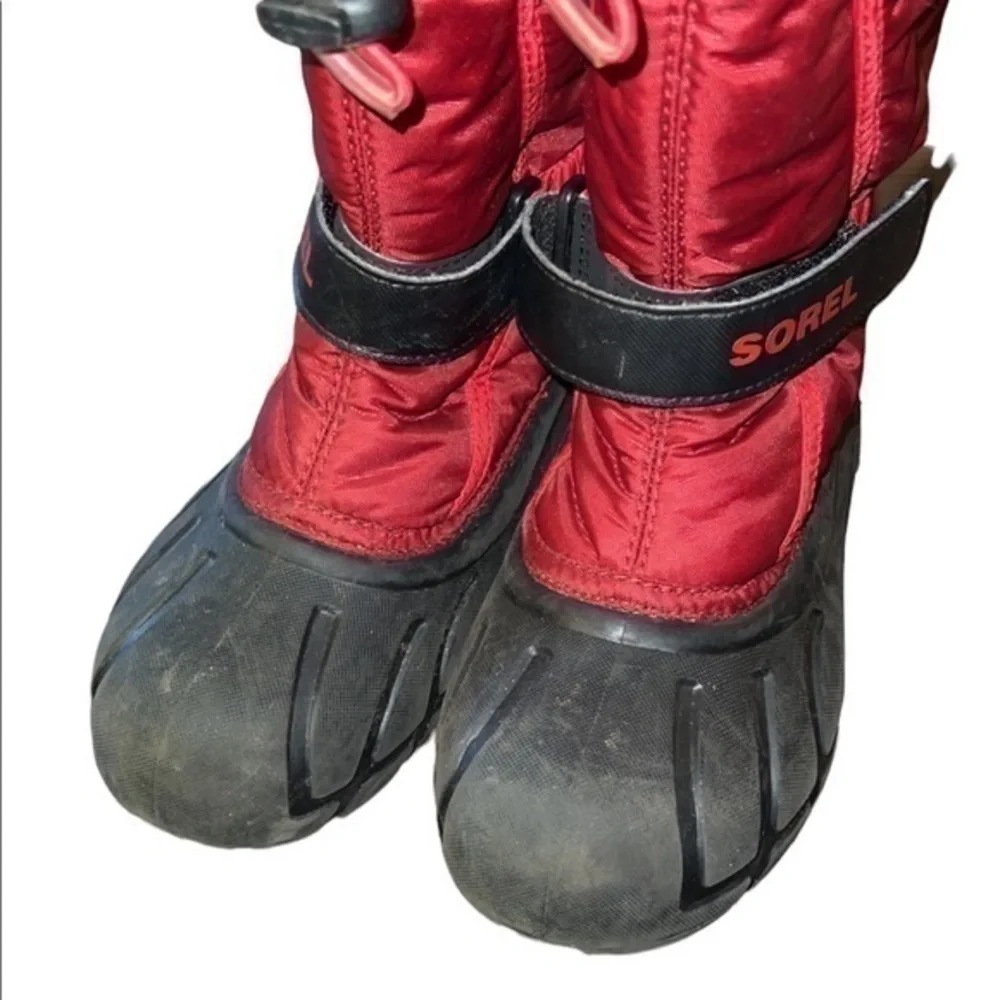 Sorel Flurry Red & Black Winter Snow Boots‎